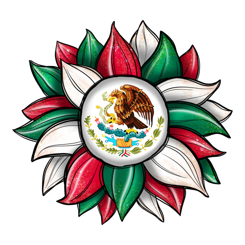 Sunflower Mexican Flag Heavyweight Hoodie by JahusDesignShop | Teevron