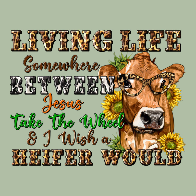 Living Life Somewhere Between Jesus Take The Wheel Urban Heavy Tee by texasbilliewilder | Teevron