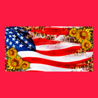 Usa Flag And Sunflower License Plate Zipper Hoodie | Teevron