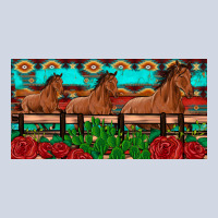 Horses Roses Ann Cactuses License Plate Premium Sweatshirt | Teevron
