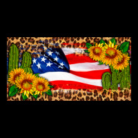 Usa Flag And Cactus License Plate Zipper Hoodie | Teevron
