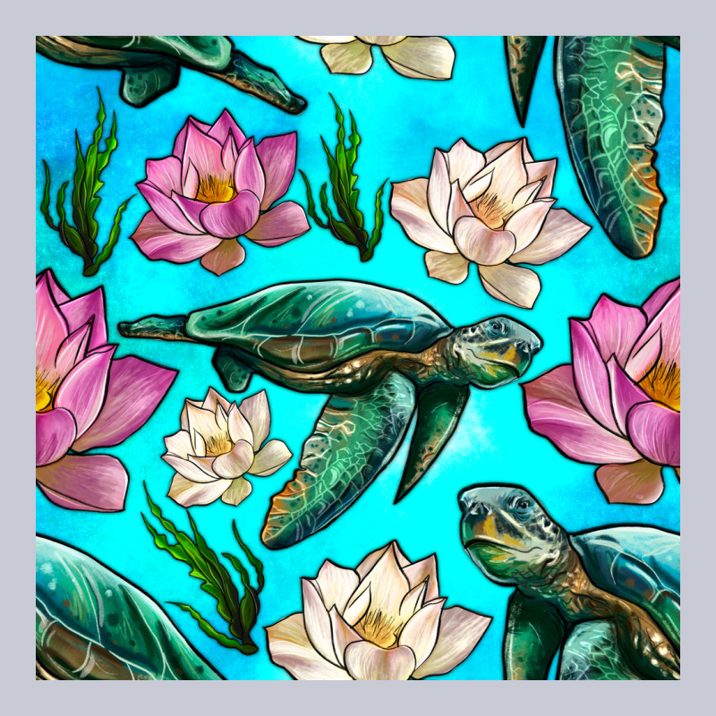 Sea Turtle Seamless Pattern Heavyweight Hoodie by BundleAndBundleShop | Teevron