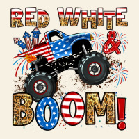 Red White Boom Monster Truck Vintage Tee | Teevron