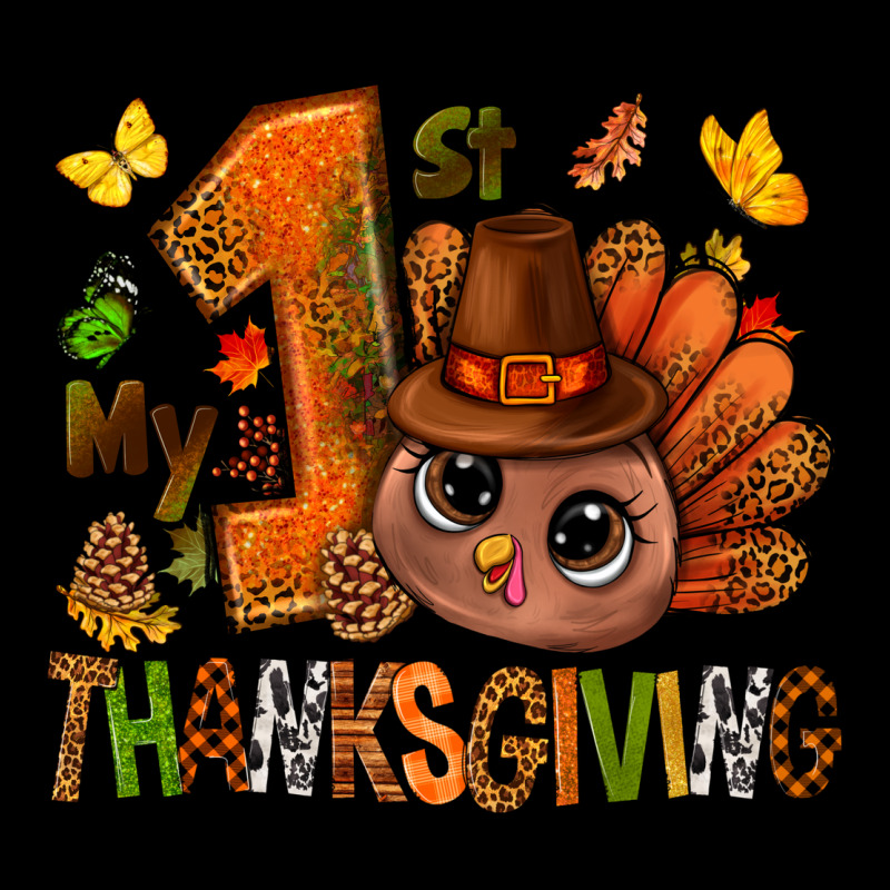 My First Thanksgiving With Turkey Bbs Urban Hoodie by BundleAndBundleShop | Teevron