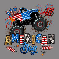 Fourth Of July Monster Truck All American Boy Vintage Tee | Teevron