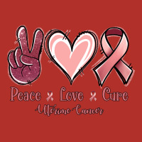 Peace Love Cure Uterine Cancer Premium Hoodie | Teevron