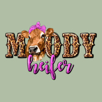 Moody Heifer With Leopard Tbw Urban Heavy Tee | Teevron
