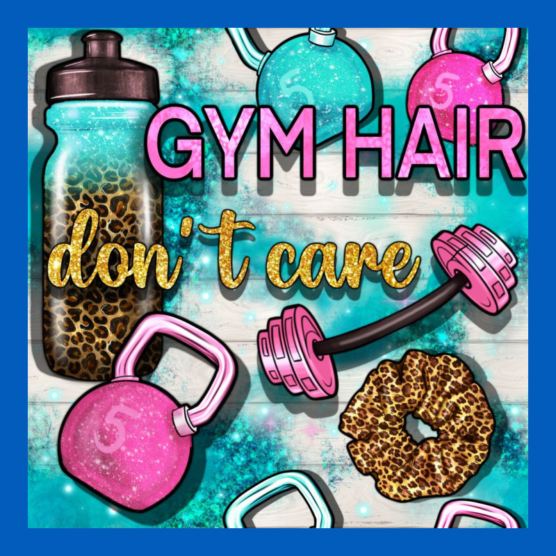 Gym Hair Don't Care Clasp And Water Bottle With Glitter Seamless Patte Urban Hoodie by BundleAndBundleShop | Teevron