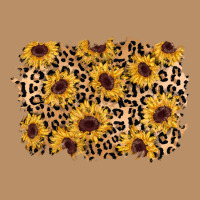 Sunflower Leopard Background Vintage Hoodie | Teevron