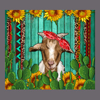 Goat With Sunflower And Cactus Premium Sweatshirt | Teevron