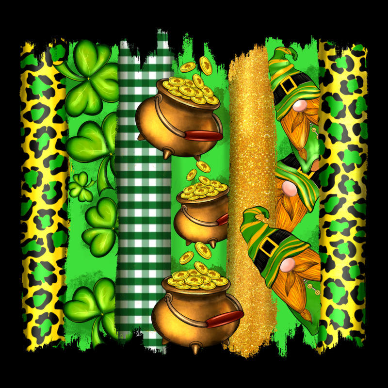 St Patricks Gnomes And Cloves With Leopard  Brushstrokes Premium Sweatshirt by Artiststas | Teevron
