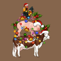 Stacked Christmas Farm Animals Premium Tee | Teevron