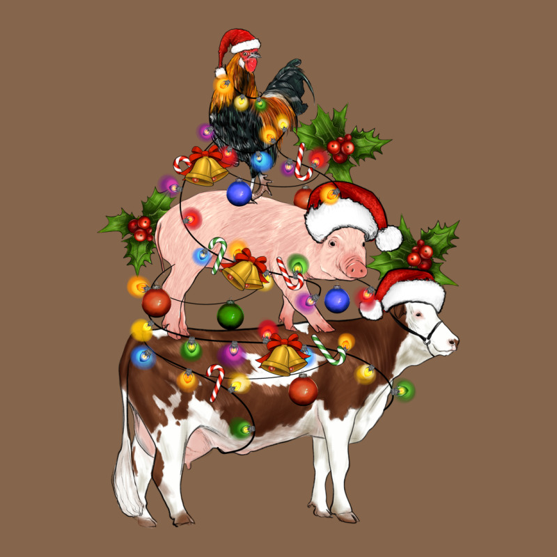 Stacked Christmas Farm Animals Premium Tee by Artiststas | Teevron