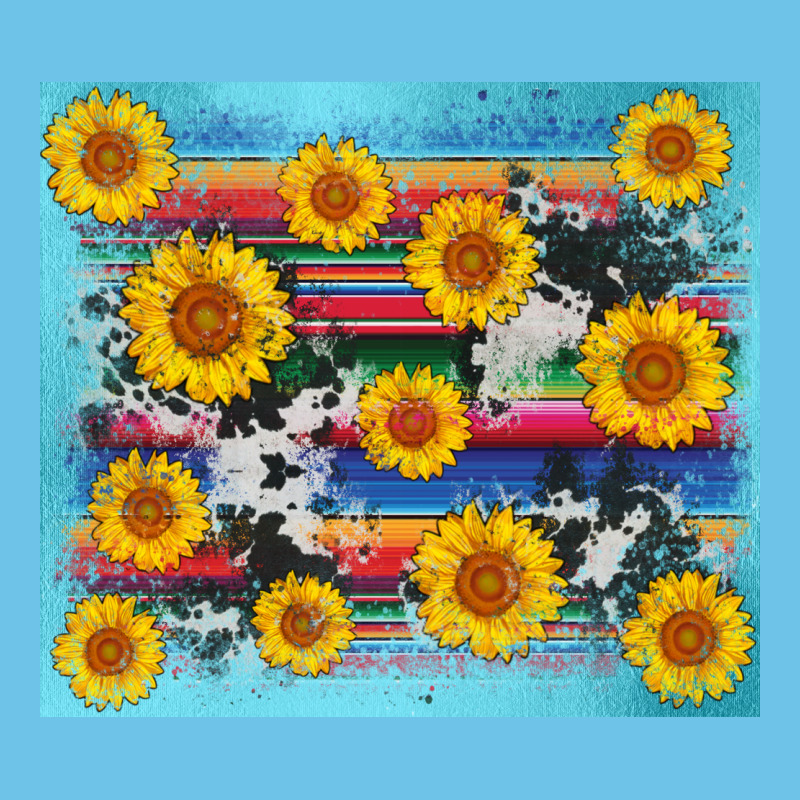 Serape Cowhide Sunflower Premium Sweatshirt by AdoDesignShop | Teevron