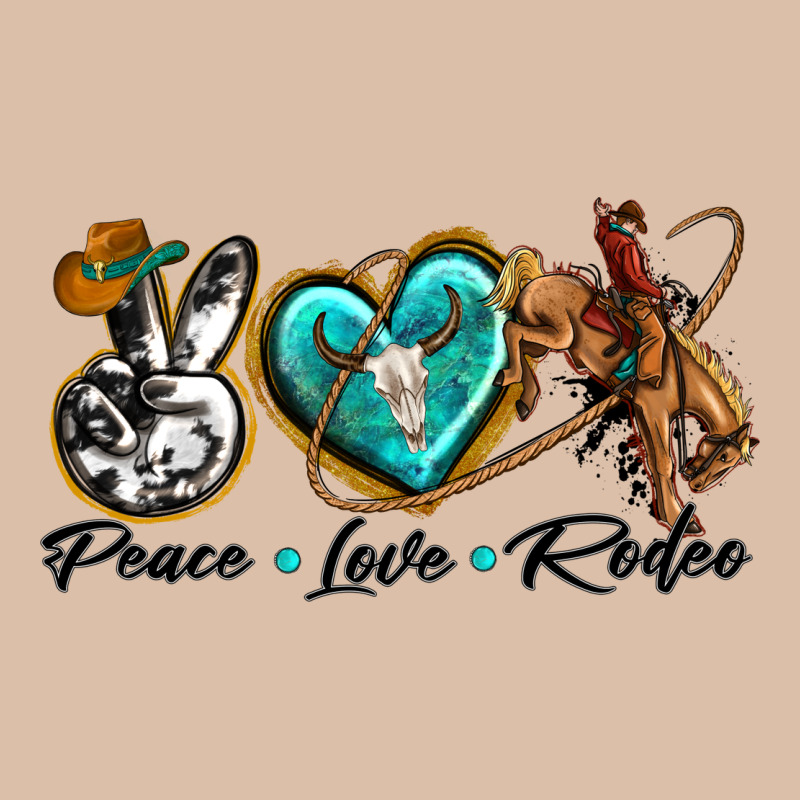 Peace Love Rodeo Urban Heavy Tee by texasbilliewilder | Teevron