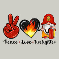Peace Love Firefighter Heavyweight Hoodie | Teevron