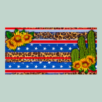 Usa Sunflower And Cactus License Plate Zipper Hoodie | Teevron
