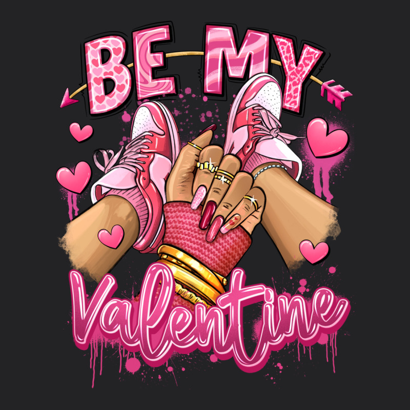 Be My Valentine Light Skinned Girl Sneakers Vintage Tee by RanaPortraitStore | Teevron