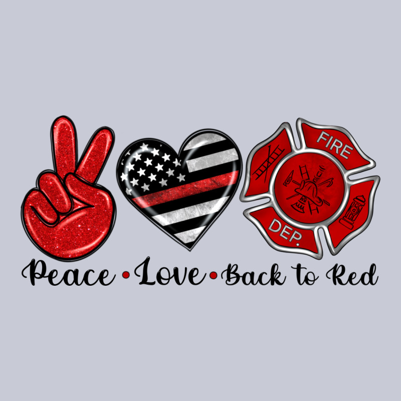 Peace Love Back To Red Heavyweight Hoodie by Artiststas | Teevron