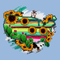 America Map Sunflower Cactus Serape Premium Hoodie | Teevron