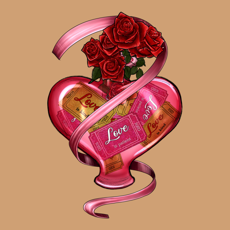 Heart Glass Vase Love Tickets With Rose Vintage Tee by RanaPortraitStore | Teevron