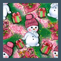 Cute Snowman And Gift Box With Leopard Seamless Pattern Bbs Urban Hoodie | Teevron