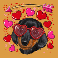 Valentine's Day  Dachshund Puppy Urban Heavy Tee | Teevron
