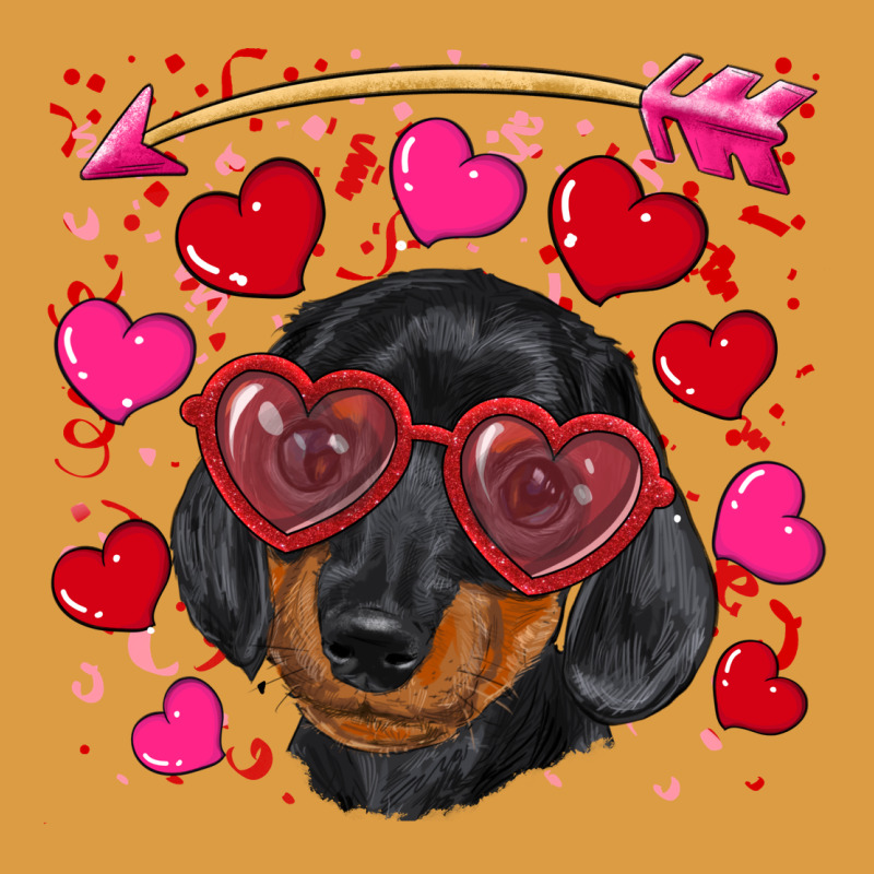 Valentine's Day  Dachshund Puppy Urban Heavy Tee by RanaPortraitStore | Teevron