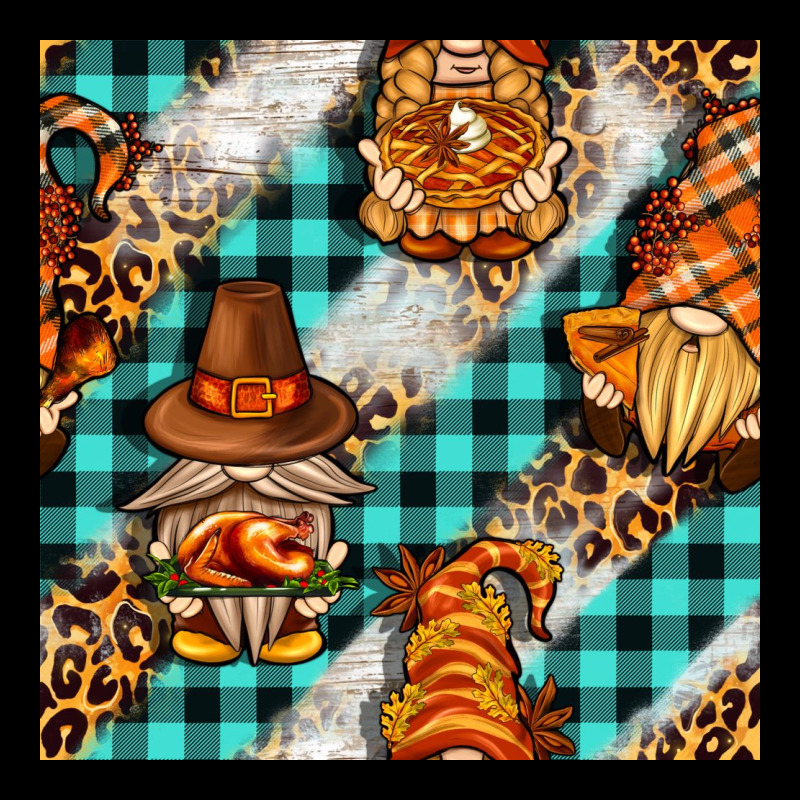 Thanksgiving Gnomies With Leopard And Tartan Seamless Pattern Bbs Urban Hoodie by BundleAndBundleShop | Teevron