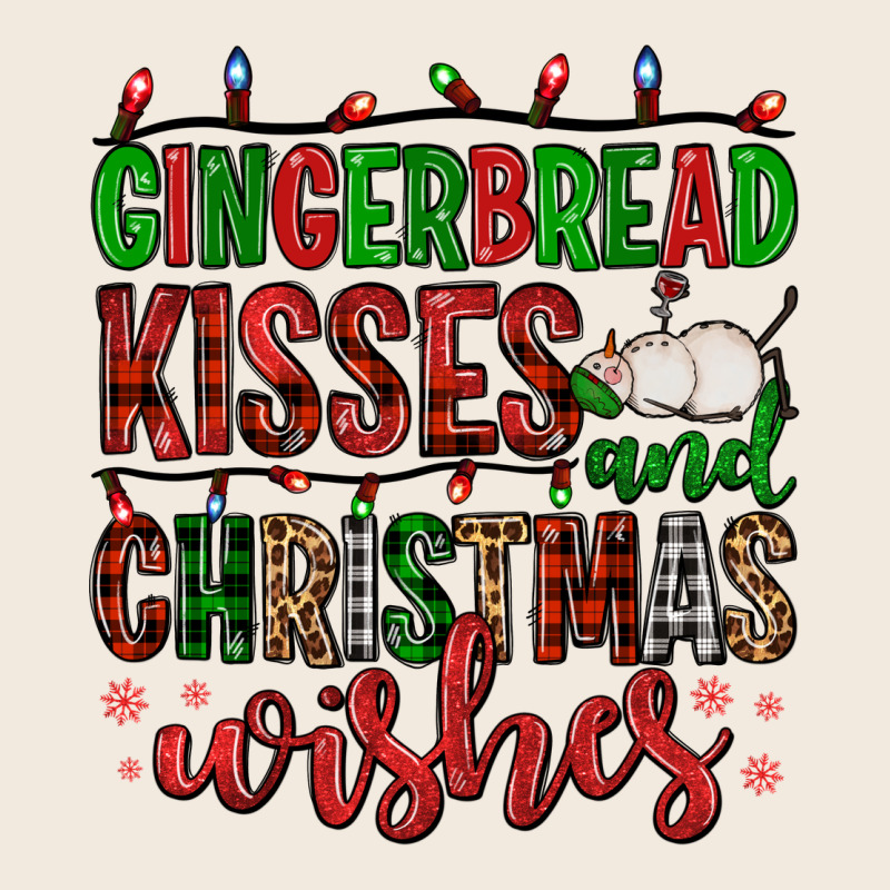 Gingerbread Kisses And Christmas Wishes Zipper Hoodie by FaDigitalArtStudio | Teevron