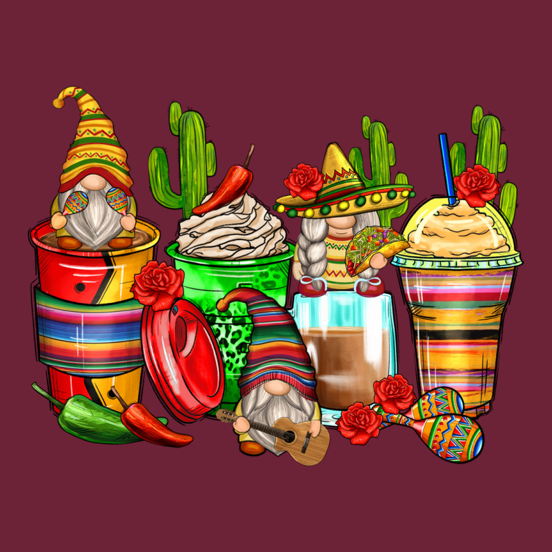 Mexican Gnomes Coffee Cups Long Sleeve Tee by Zillion Design Studio | Teevron