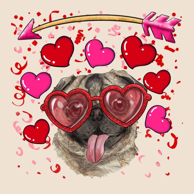 Valentine's Day  Pug Urban Heavy Tee by RanaPortraitStore | Teevron