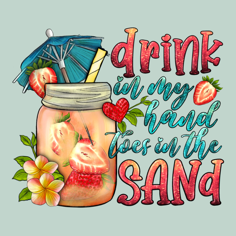 Drink In My Hand Toes In The Sand Zipper Hoodie by HRA Design Shop | Teevron