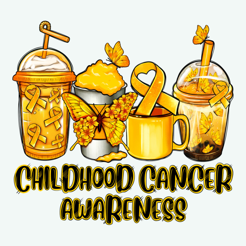 Childhood Cancer Awareness Coffee Cups Premium Hoodie by NancyCooperArtShop | Teevron