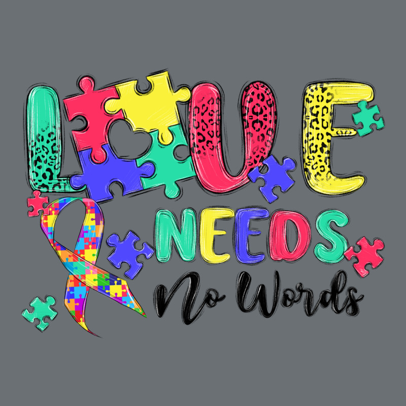 Love Needs No Words Autism Premium Hoodie by MaliasSmallBusiness | Teevron