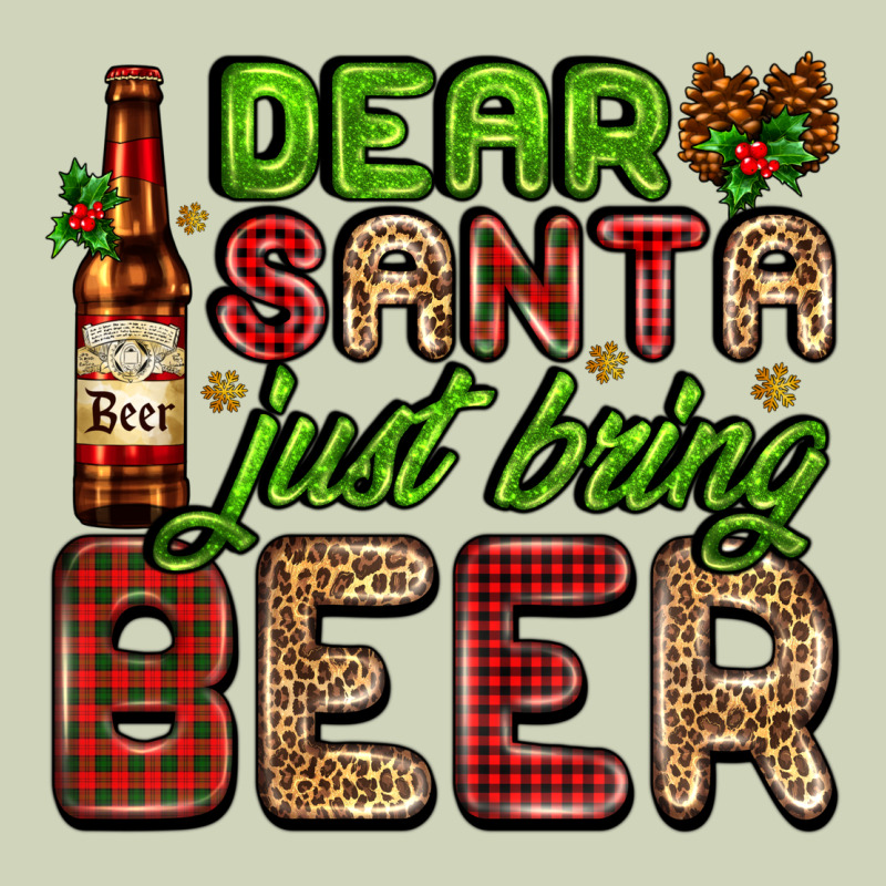 Dear Santa Just Bring A Beer With A Beer Bottle Heavyweight Hoodie by AdoDesignShop | Teevron