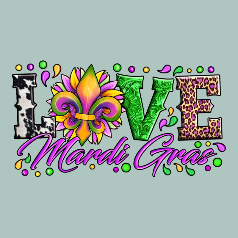 Love Mardi Gras Fleur De Lis Sunflower Leopard And Beads Premium Sweatshirt by Artiststas | Teevron