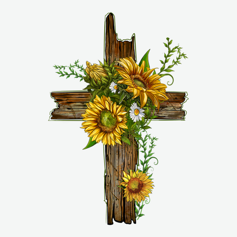 Sunflower Cross Urban Heavy Tee by texasbilliewilder | Teevron