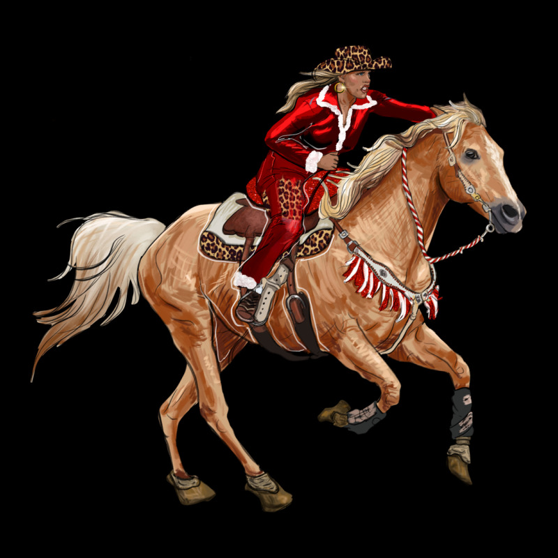 Christmas Cowgirl Long Sleeve Tee by RanaPortraitStore | Teevron