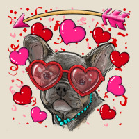 Valentine's Day French Bulldog Puppy Urban Heavy Tee | Teevron