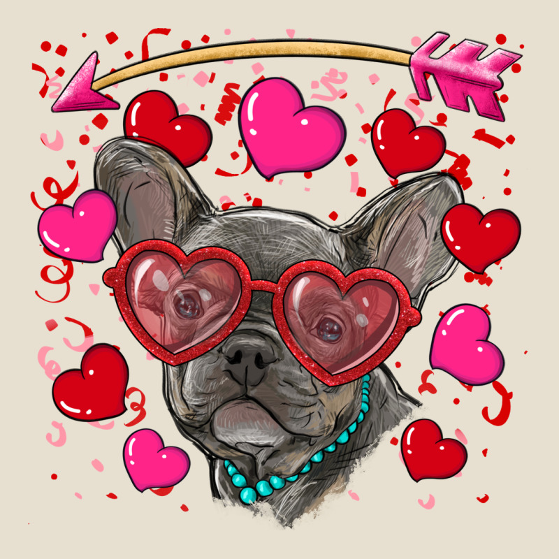 Valentine's Day French Bulldog Puppy Urban Heavy Tee by RanaPortraitStore | Teevron
