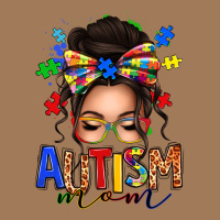 Autism Mom Afro Messy Bun Classic Tee | Teevron