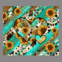 Leopard Sunflower Hearts Vintage Tee | Teevron