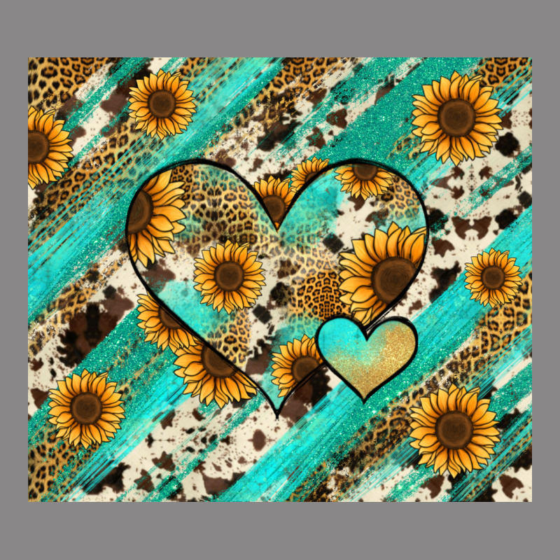 Leopard Sunflower Hearts Vintage Tee by RanaPortraitStore | Teevron