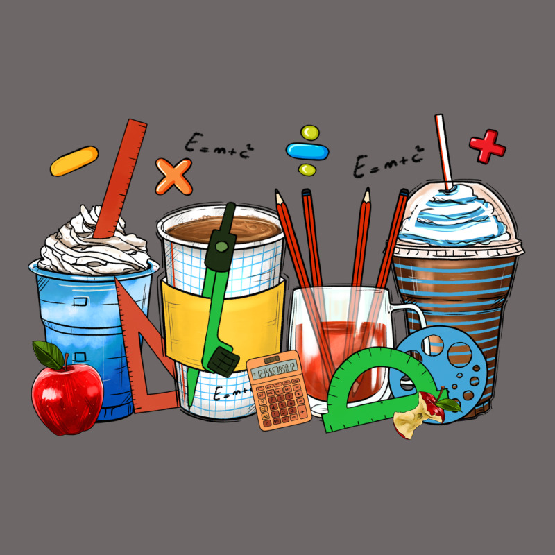 Math Teacher Coffee Cups Classic Tee by Zillion Design Studio | Teevron