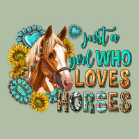 Western Just A Girl Who Loves Horses Urban Heavy Tee | Teevron