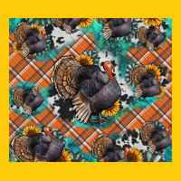 Thanksgiving Turkey Sunflower Turquoise Premium Hoodie | Teevron