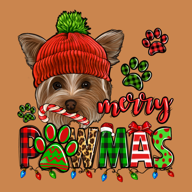 Merry Pawmas Christmas Yorkie Heavyweight Hoodie by Jasminsmagicworld | Teevron