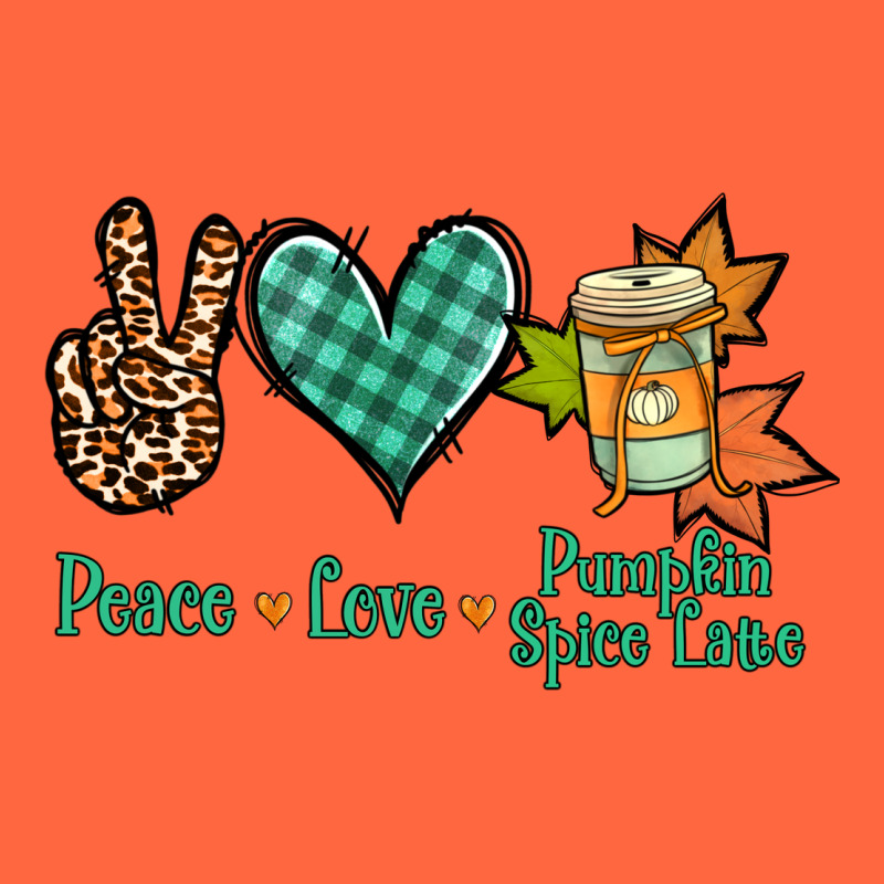 Peace Love Pumpkin Spice Latte Premium Hoodie by NancyCooperArtShop | Teevron