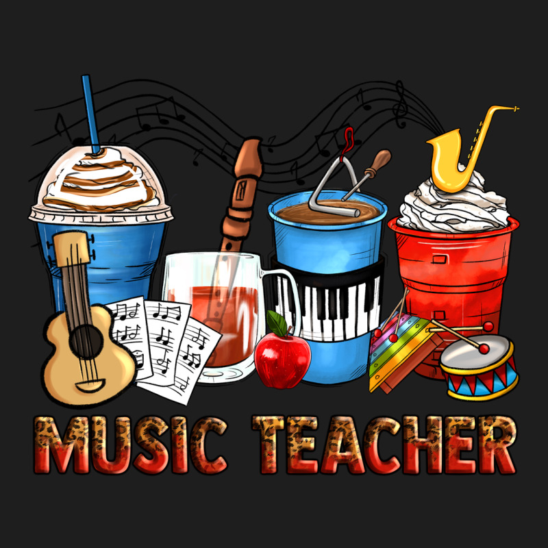 Music Teacher Coffee Cups Classic Tee by Zillion Design Studio | Teevron